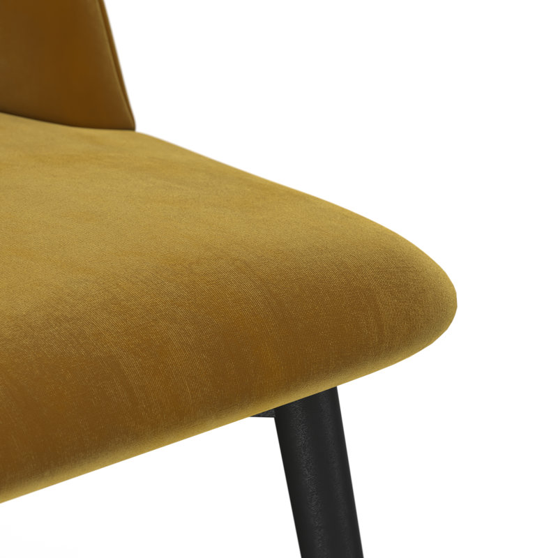 Chaise d'appoint en velours Alexavia, Doré