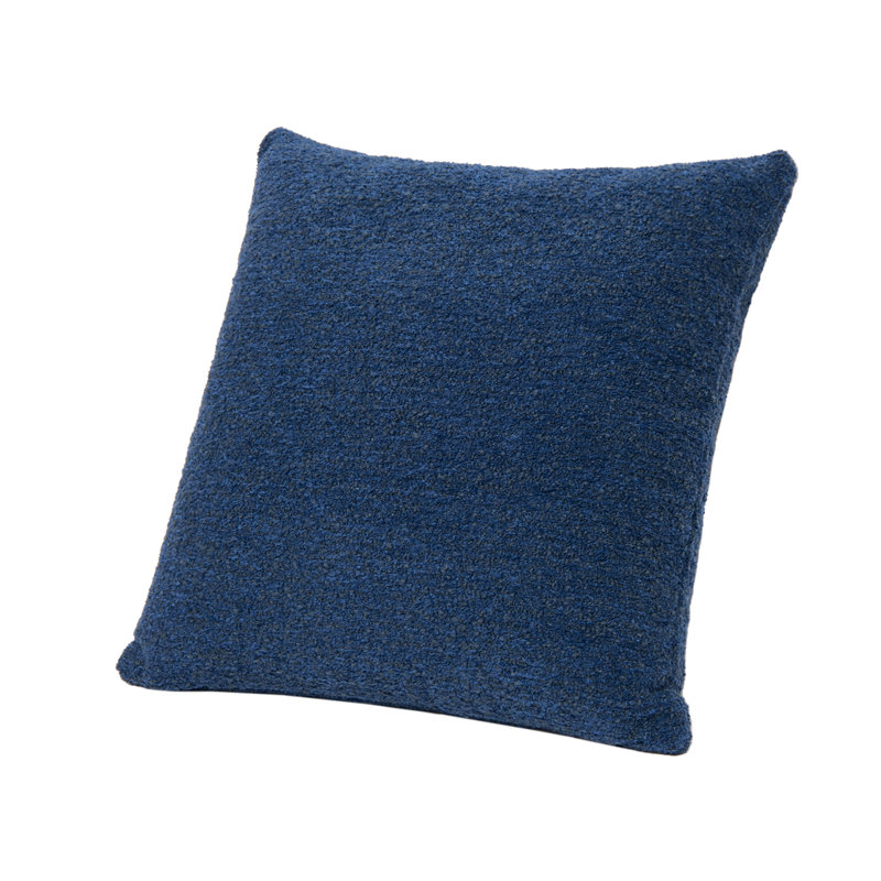 Astrid 20" Square Cerulean Blue Bouclé Accent Pillow