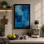 Blue Abstraction Minimalist - Wrapped Canvas-1423761386-1423761388