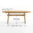 7-Piece Dining Table Set, Seats 6, 82.7" Superellipse Oak Table & 6 Tall-Back Grey Upholstered Dining Chairs