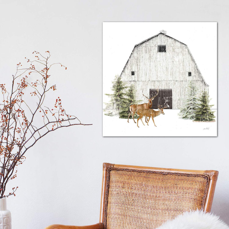 Wooded Holiday VI 1 Piece Wrapped Canvas Wall Art, 45.72 cm H x 45.72 cm W x 3.175 cm D