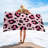 Quick Dry Microfiber Pink Leopard Beach Towel, 36 x 72 in