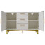 Ovid 120cm W 3 - Drawer Chest of Drawers