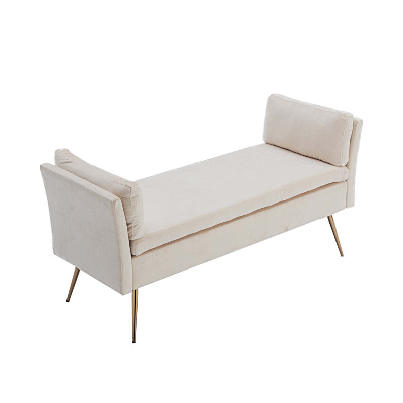 Banc rembourré Markevius, Beige