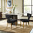 Mid Century Upholstered Dining Chairs Side Chairs Farmhouse Chenille Dining Chair With Metal Legs-1613175204-1613175206