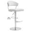 Upholstered Counter Stool with Metal Frame-1391162378
