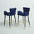 Briannan Upholstered Velvet Counter Stool with Solid Wood Frame-40743209