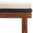 78.7" Long Acacia Single chaise with Cushions-495059965