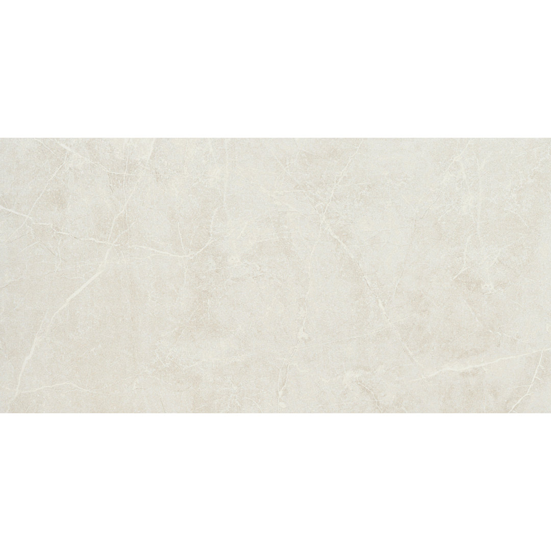 Sterlina II Silver 12 in. x 24 in. Polished Porcelain Floor and Wall Tile (15.5 sq. ft./Case) Emser Tile 
