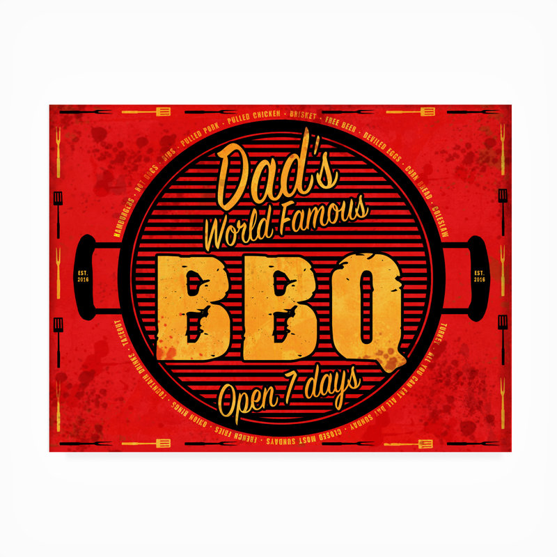 Toile d'extérieur «BBQ2» ALI Chris, H 14 po x l 19 po x P 1,5 po
