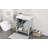 Bathroom Vanity with Sink and Open Style Shelf-108300554