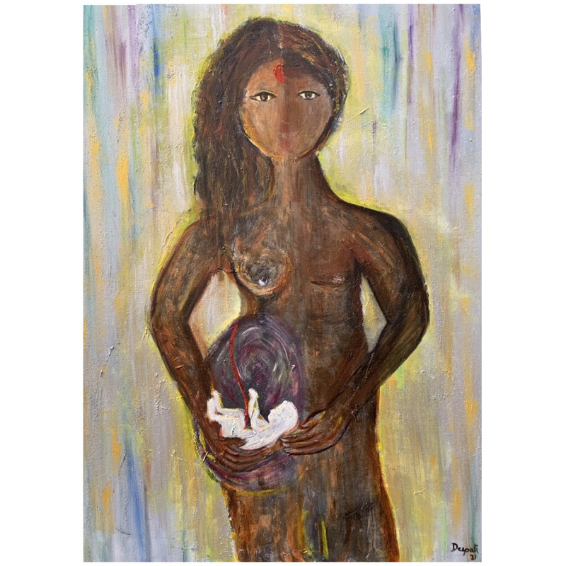 Voyage de la parenté | Peinture par Deepali Bhanushali | Huile sur toile