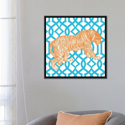 « brillante menagerie tiger » par sauvage, reproduction de portfolio sur toile