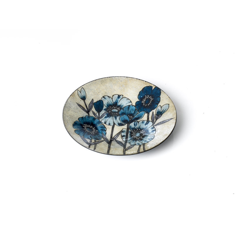 Elizebeth Glass Decorative Plate
