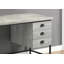 Bureau d'ordinateur, bureau personnel, ordinateur portable, tiroirs de rangement, L 55 po, métal stratifié, contemporain, moderne-2142021701