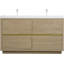60 Inch Freestanding Bathroom Vanity With Double Sinks, Spacious Storage, And Soft Close Drawers For Modern Bathrooms-116332594