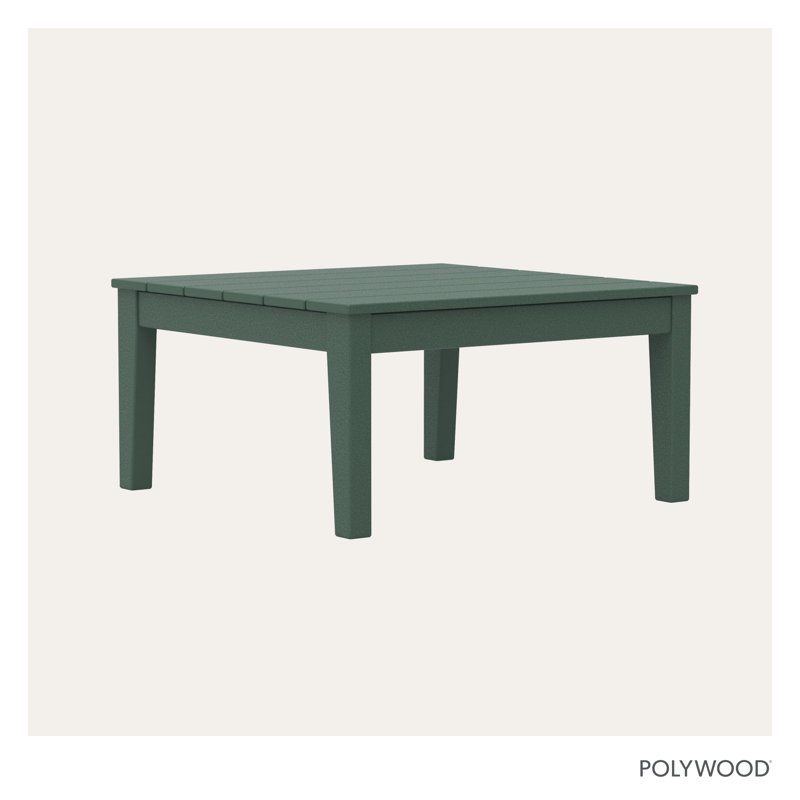 POLYWOOD Newport 36" Conversation Table, Green