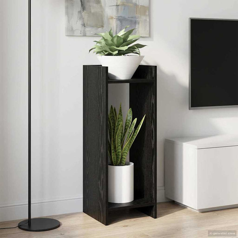 Plant Stand, Black Oak, 80cm H x 30cm W x 30cm D