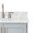 31'' Single Bathroom Vanity with Carrara Marble Top-93359470