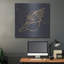 Highland Dunes «Gold Conch 2» par Chris Paschke, art mural en métal-1990116552