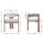 Wooden Upholstered Barrel Dining Chairs-1279083840