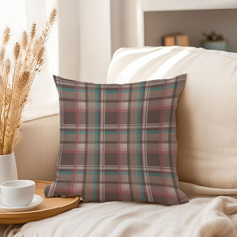 Retro Plaid Pattern II, 20" H x 20" W