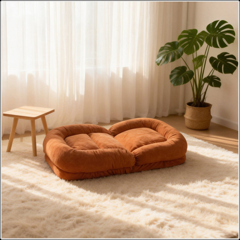 Canapé paresseux en forme d'œuf, pliable multi-segment, confort ergonomique pour s'asseoir et s'allonger, idéal pour les petits espaces et une utilisation polyvalente