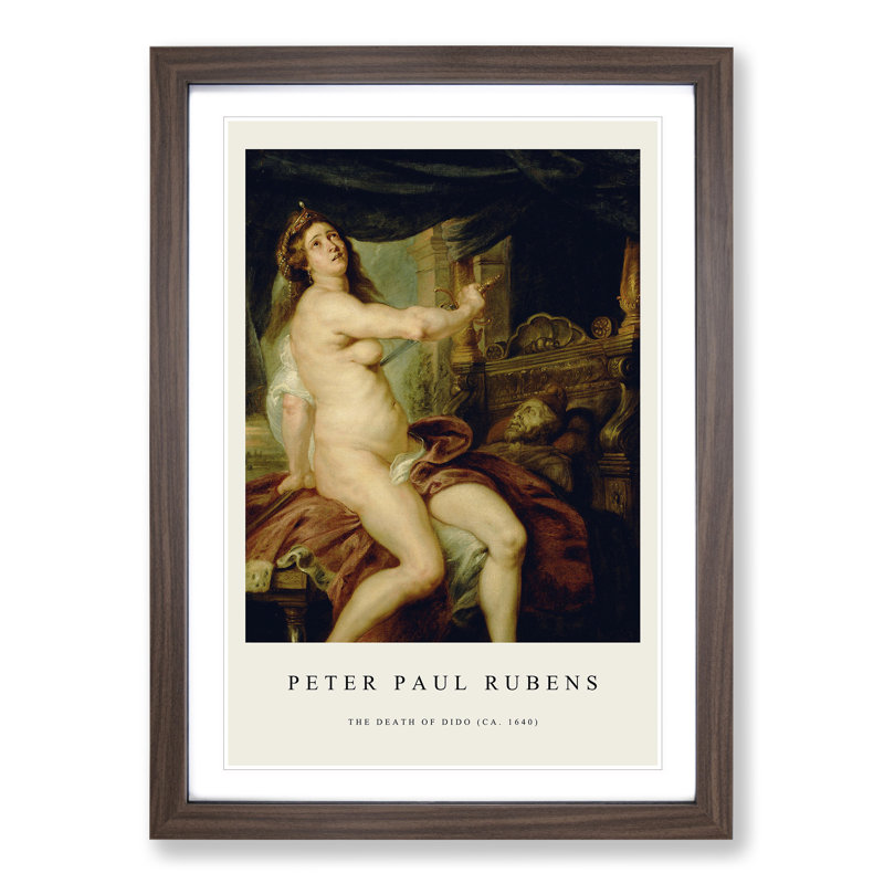 Sacrificing Dido by Peter Paul Rubens - Picture Frame Graphic Art, 36cm H x 27cm W x 2cm D