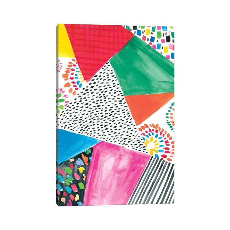 Colorfully Happy IV by Amanda Mcgee - Wrapped Canvas Painting, 101.6 cm H x 66.04 cm W