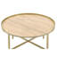 Table basse à plateau rond