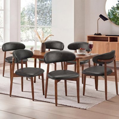 Chaise d'appoint rembourrée en bois massif