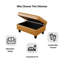 Repose-pieds avec rangement en faux cuir-1098297355