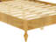 Cadre de lit plateforme moderne de style Mid-Century avec tête de lit courbée en rotin, lit de style scandinave naturel Boho, lit grand pour chambre à coucher, aucun sommier nécessaire, naturel-133438430-133438428
