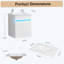Meuble-lavabo de 16 po avec lavabo, capteur de lumière, espace de rangement