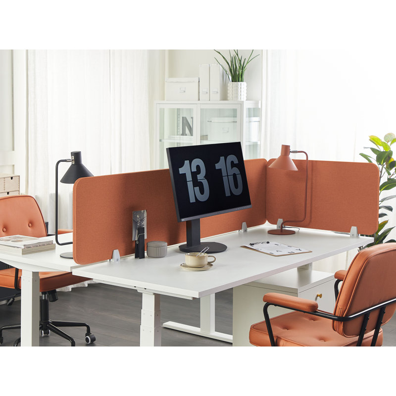 Wally Desk Dividers, 180cm x 40 cm, Red