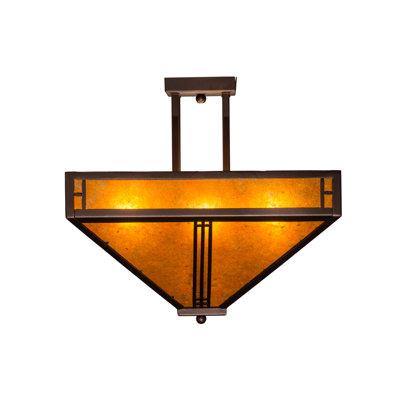 Plafonnier semi-encastré d’extérieur 4 lumières Yoshida