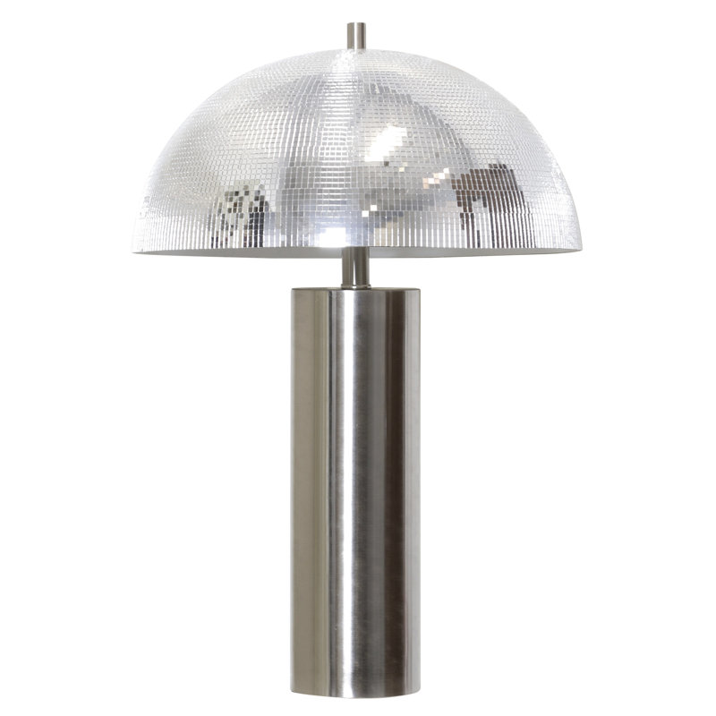 Lampe de table Lachrisa - Finition chromée sur corps et abat-jour en métal