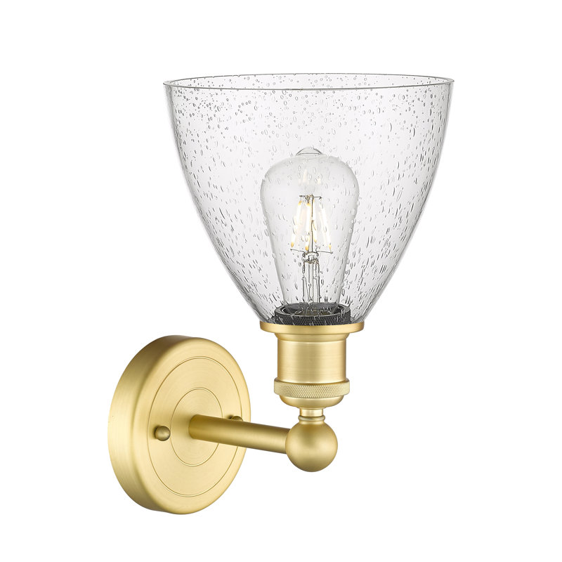 Carmichaels Armed Sconce, Seedy, Satin Gold