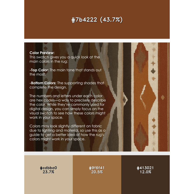 Copper Horizon Rug, Rectangle 6' x 9'