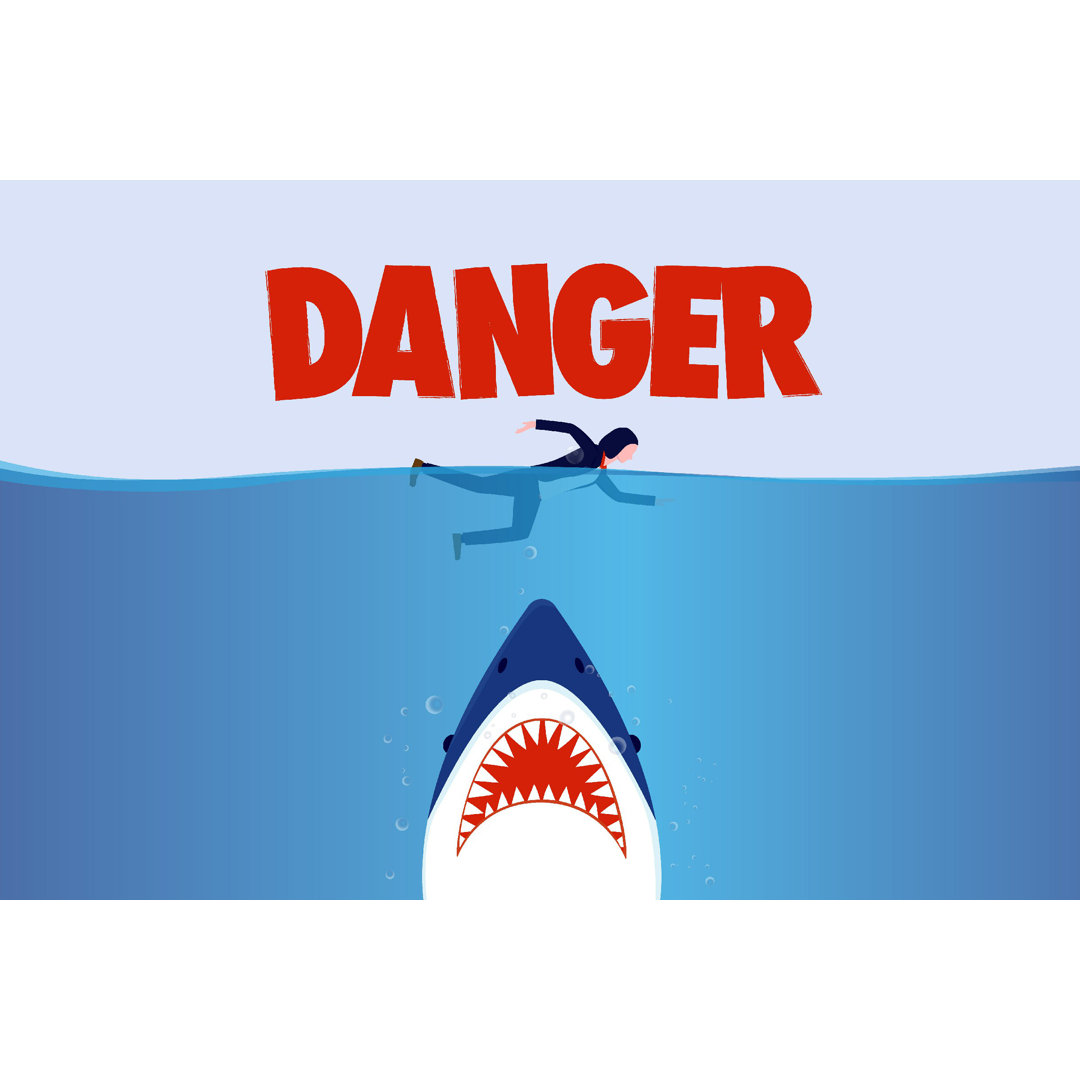 " Big Shark " by Overearth Painting Print Trinx