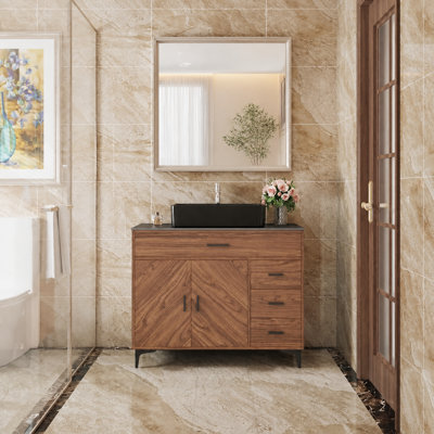 Meuble-lavabo autoportant 36 po Modern