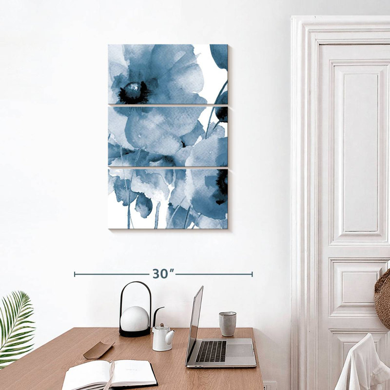 Harnek, il pleut des fleurs I, H 32 po x l 20 po
