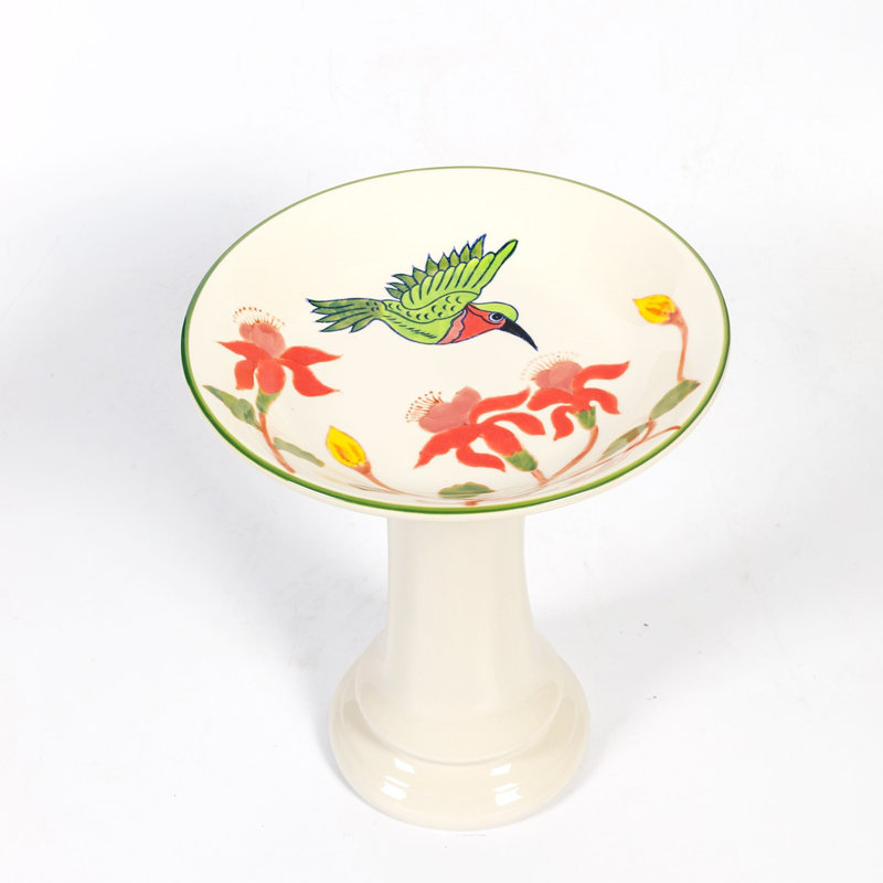 Bilguun Ceramic Single Tier Birdbath