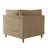 Upholstered Camel Corduroy Armchair with Pillow Back, One Arm Single Chair Module Part For Sectional Sofa-1342471573