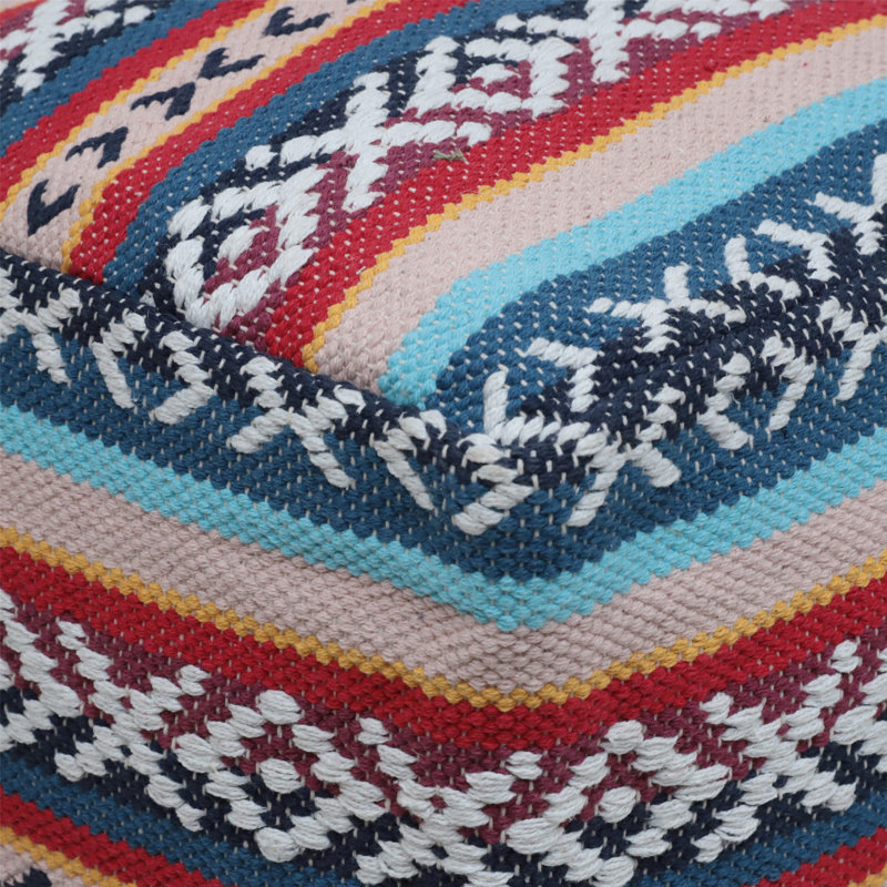 Pouf carré péruvien moderne de conception moderne, douceur et confort