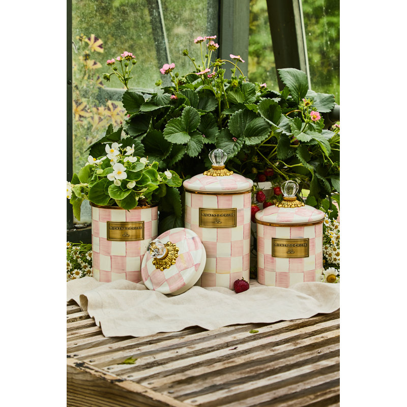Rosy Check Kitchen Canisters & Storage Jars, 38