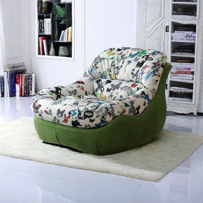 Modern Upholstered Rocking Chair