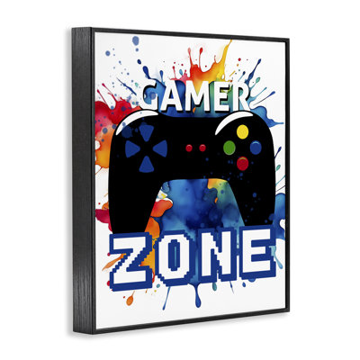 Estampe numérique Vivid Modern Gamer Zone, design par Kim Allen