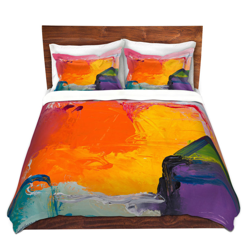 Ensemble de housse de couette latérale ensoleillée, 1 housse simple + 1 taie standard