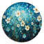 «Goggins Turquoise Tranquility» - paysages, impressions sur métal rondes-109671735